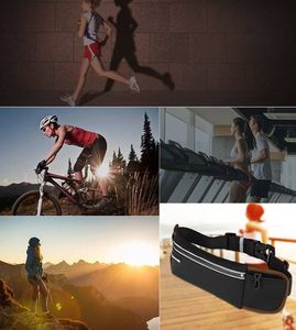 Ugreen Ugreen pas do biegania odblaskowa odblaski saszetka nerka na etui na telefon z wyjściem na słuchawki czarny (20818 LP112) 4