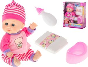 KIK Lalka bobas Emilka siusiająca dźwięk + nocnik 35cm 1