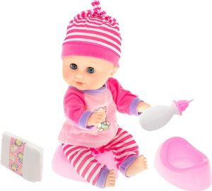 KIK Lalka bobas Emilka siusiająca dźwięk + nocnik 35cm 3