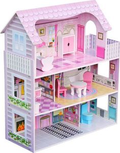 KIK Domek dla lalek drewniany z zestawem mebli (W06A139) 3
