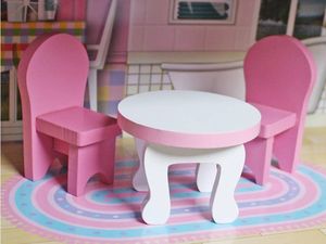 KIK Domek dla lalek drewniany z zestawem mebli (W06A139) 4