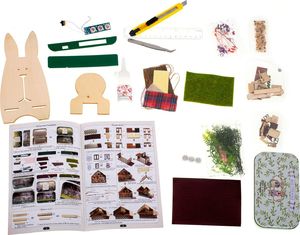 KIK Domek dla lalek w pudełku miniaturka chatka 3