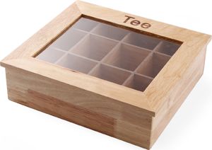 Hendi Ekspozytor pudełko na herbatę drewniane 30x28cm - Hendi 456514 Ekspozytor pudełko na herbatę drewniane 30x28cm - Hendi 456514 1