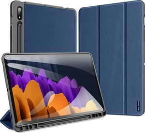Etui na tablet Dux Ducis DUX DUCIS Domo składany pokrowiec etui na tablet z funkcją Smart Sleep podstawka Samsung Galaxy Tab S7+ (S7 Plus) niebieski 2