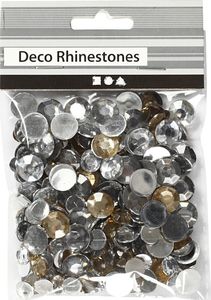 Creativ Company A/S Dżety Okrągłe 3 rozm. Srebrno Złote 2