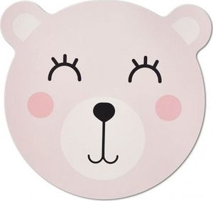 Zeller Podkładka "Niedźwiedź", plastikowa, różowa, 38 cm 1