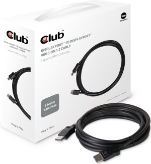 Kabel Club 3D DisplayPort - DisplayPort 3m czarny (CAC-1064) 1