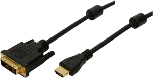 Kabel LogiLink HDMI - DVI-D 5m czarny (CH0015) 1