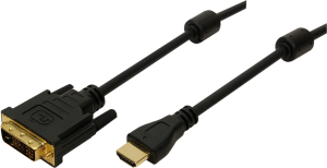 Kabel LogiLink HDMI - DVI-D 3m czarny (CH0013) 1