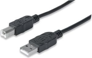 Kabel USB Manhattan A -> B 3.00m (393829) 1