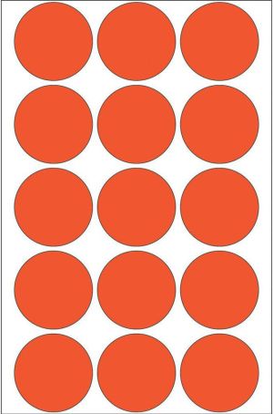 Herma Etykiety czerwone kółka, 480 sztuk (2272) 2