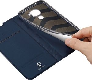 Braders Etui Dux Ducis z klapką+ szkło płaskie do Xiaomi Redmi Note 9 / Redmi 10X niebieski 11