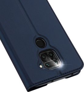 Braders Etui Dux Ducis z klapką+ szkło płaskie do Xiaomi Redmi Note 9 / Redmi 10X niebieski 3