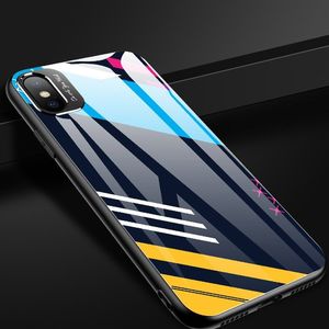 Braders Etui nakładka ze szkła hartowanego Color Glass Case z osłoną na aparat do iPhone XR wzór 5 15