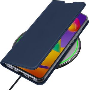 Braders Etui z klapką DUX DUCIS + szkło ochronne do Samsung Galaxy M31s niebieski 8