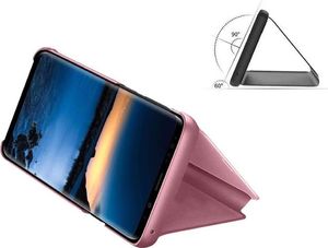 Braders Etui z klapką Clear View Case do Xiaomi Redmi 10X 4G / Xiaomi Redmi Note 9 różowy 3