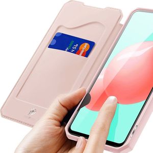 Dux Ducis Etui pokrowiec z klapką DUX DUCIS Skin X do Samsung Galaxy A41 różowy 3