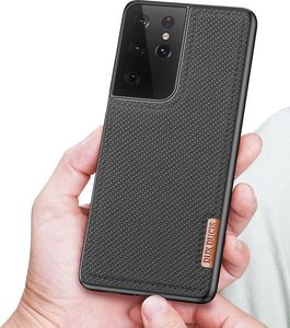 Dux Ducis Etui Fino Dux Ducis Nylonowe Pokrycie do Samsung Galaxy S21 Ultra 5G czarny 3