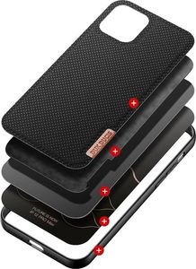 Dux Ducis Etui Fino Dux Ducis Nylonowe Pokrycie do iPhone 12 Pro Max czarny 2