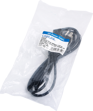 Kabel zasilający LogiLink US NEMA5-15P - IEC60320-1 C13 1.80m Czarny (CP099) 2