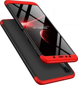 GKK Etui na całą obudowę przód + tył do Samsung Galaxy A9 2018 czarno-czerwony 3