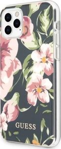 Guess Etui Guess do iPhone 11 Pro granatowy/navy N3 Flower Collection 2