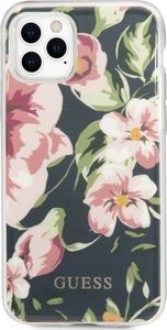 Guess Etui Guess do iPhone 11 Pro granatowy/navy N3 Flower Collection 3