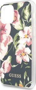 Guess Etui Guess do iPhone 11 Pro granatowy/navy N3 Flower Collection 5