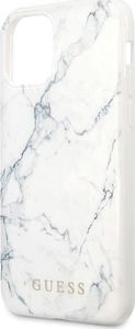 Guess Oryginalne Etui Guess do iPhone 11 Pro Max biały/white Marble 3