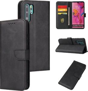 Hurtel Futerał etui portfel z klapką do Huawei P30 Pro czarny 6