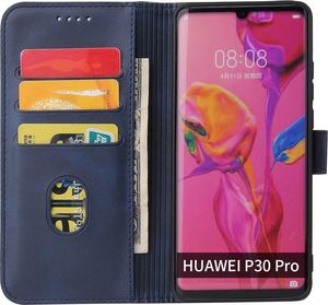 Hurtel Futerał etui portfel z klapką do Huawei P30 Pro niebieski 3