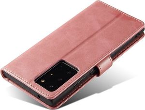 Hurtel Futerał etui portfel z klapką do Samsung Galaxy Note 20 Ultra różowy 6