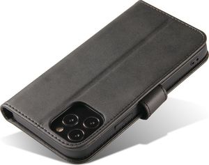 Hurtel Futerał etui portfel z klapką do iPhone 12 Pro Max czarny 4