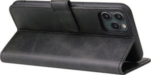 Hurtel Futerał etui portfel z klapką do iPhone 11 Pro czarny 2
