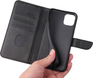 Hurtel Futerał etui portfel z klapką do iPhone 11 Pro czarny 5