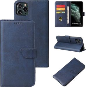 Hurtel Futerał etui portfel z klapką do iPhone 11 Pro niebieski 6