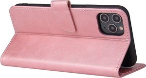 Hurtel Futerał etui portfel z klapką do iPhone 11 Pro Max różowy 2
