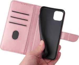 Hurtel Futerał etui portfel z klapką do iPhone 11 Pro Max różowy 5