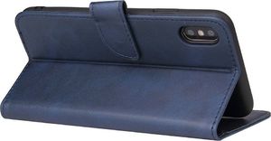 Hurtel Futerał etui portfel z klapką do iPhone XS / iPhone X niebieski 3
