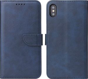 Hurtel Futerał etui portfel z klapką do iPhone XR niebieski 1