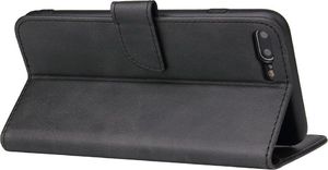 Hurtel Futerał etui portfel z klapką do iPhone 8 Plus / iPhone 7 Plus czarny 2