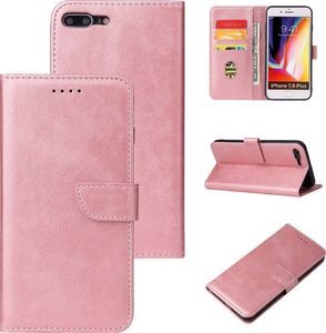 Hurtel Futerał etui portfel z klapką do iPhone 8 Plus / iPhone 7 Plus różowy 6