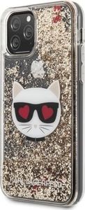 Karl Lagerfeld Etui Karl Lagerfeld do iPhone 11 Pro Max hardcase złoty/gold Glitter Choupette 2