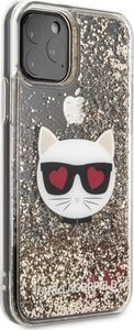Karl Lagerfeld Etui Karl Lagerfeld do iPhone 11 Pro Max hardcase złoty/gold Glitter Choupette 3