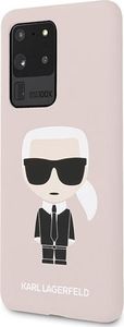 Karl Lagerfeld Etui Karl Lagerfeld do Samsung Galaxy S20 Ultra jasnoróżowy/pink Silicone Iconic 2