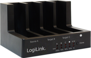 Stacja dokująca LogiLink 4-Bay Quick Copy/Port USB 2.0 (QP0021) 1