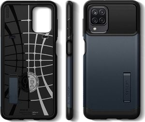 Spigen Etui Spigen Slim Armor do Samsung Galaxy A12 Metal Slate 7