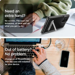 Spigen Etui Spigen Ultra Hybrid "S" do Samsung Galaxy S21 Ultra Crystal Clear 13