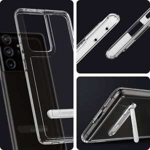 Spigen Etui Spigen Ultra Hybrid "S" do Samsung Galaxy S21 Ultra Crystal Clear 10