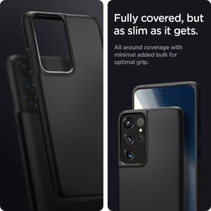 Spigen Etui Spigen Thin Fit do Samsung Galaxy S21 Ultra Black 13